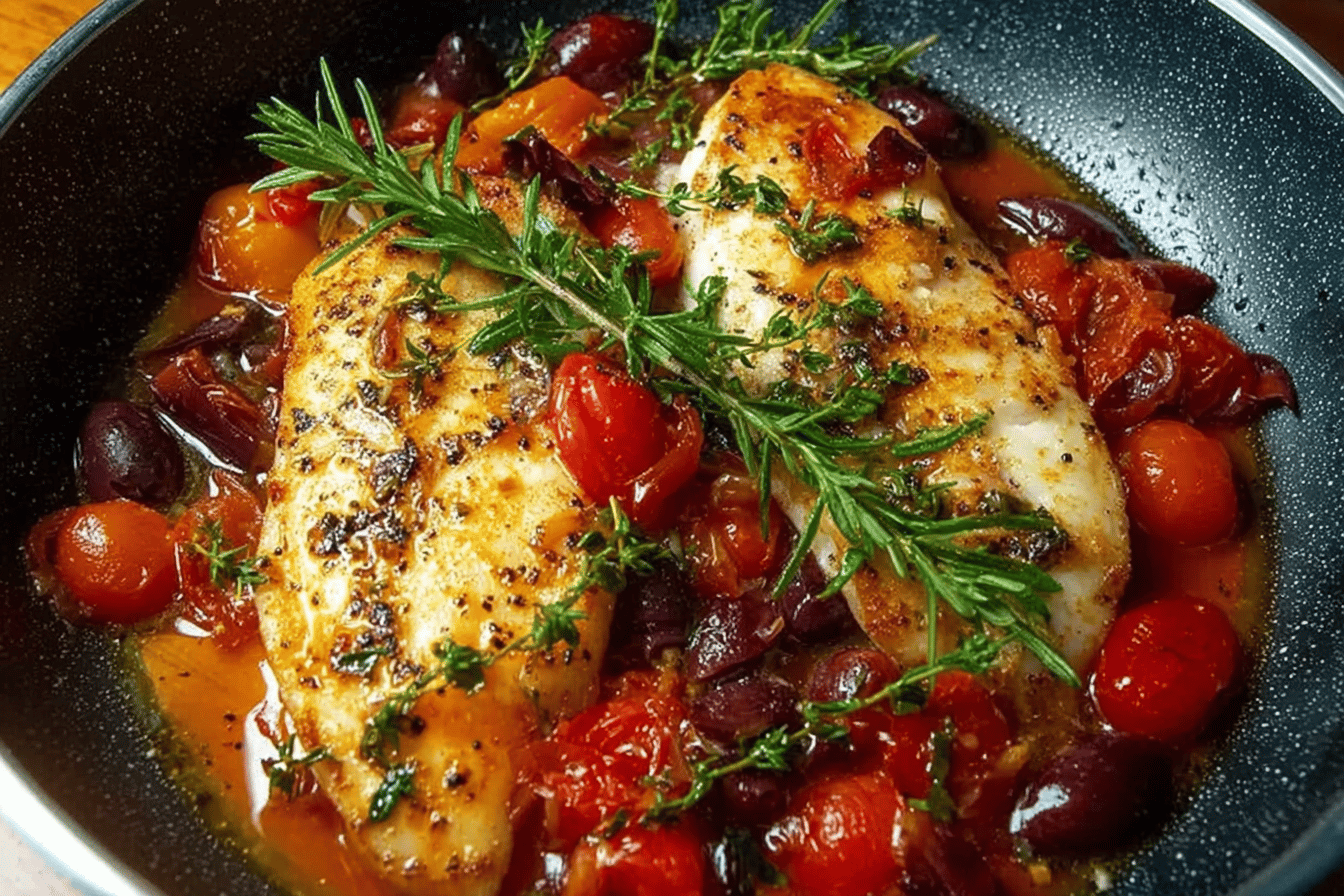 Mediterranean Baked Fish