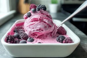 Memorial Day Berry Frozen Yogurt