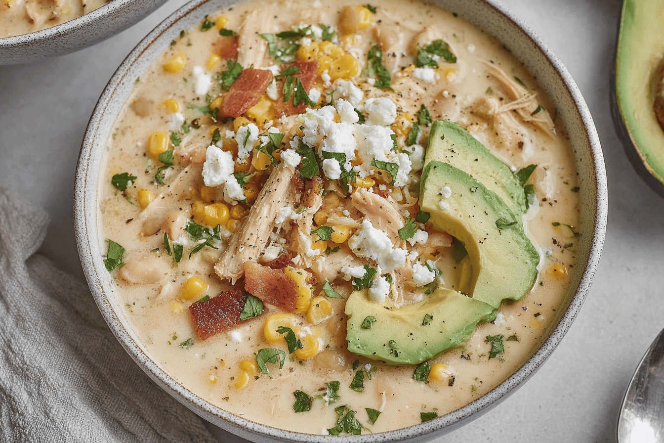 Mexican Street Corn White Chicken Chili Recipe