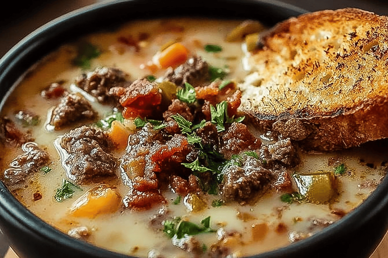 One-Pot Steak Soup
