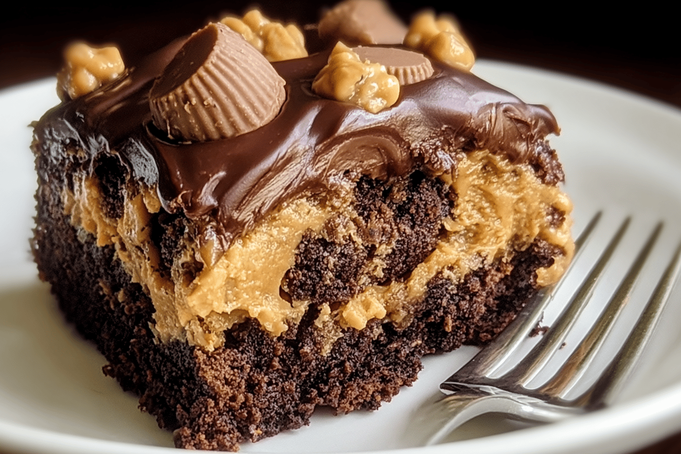 Peanut Butter Cup Dump Cake
