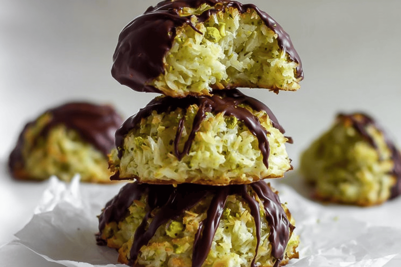 Pistachio Coconut Macaroons Recipe