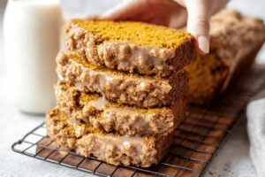 Pumpkin Bread with Maple Glaze