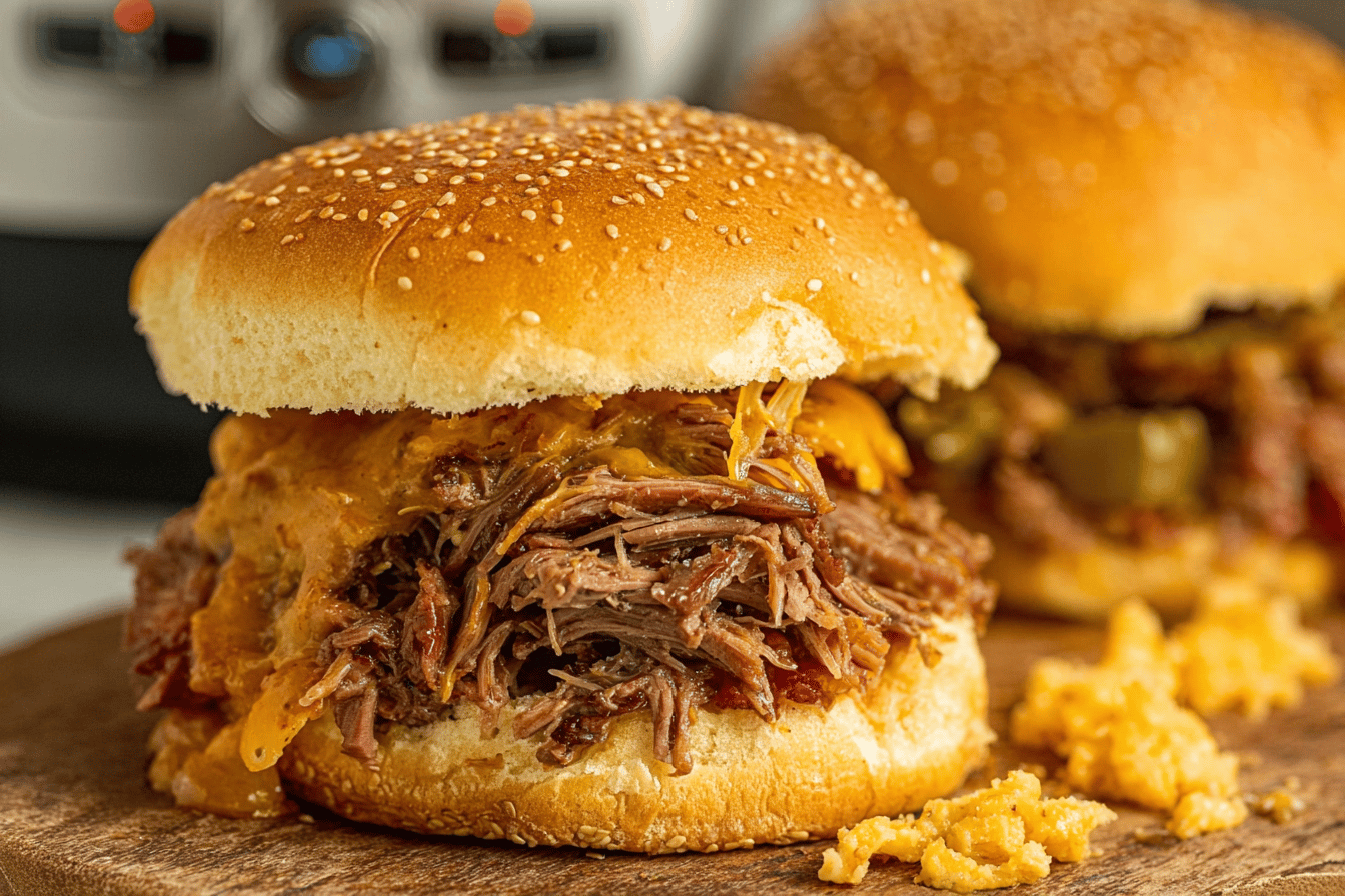 Slow Cooker Cowboy Sandwiches Recipe