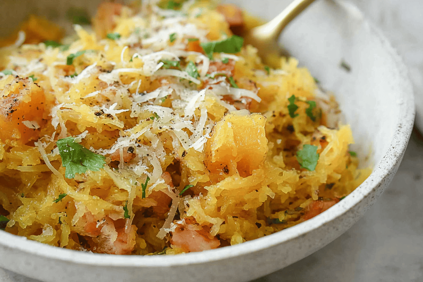 Spaghetti Squash Carbonara