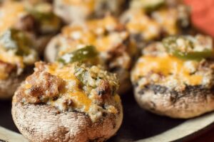 Jalapeño Popper Mushrooms
