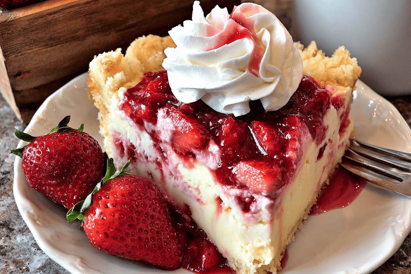 Strawberry Cheesecake Dump Cake Recipe