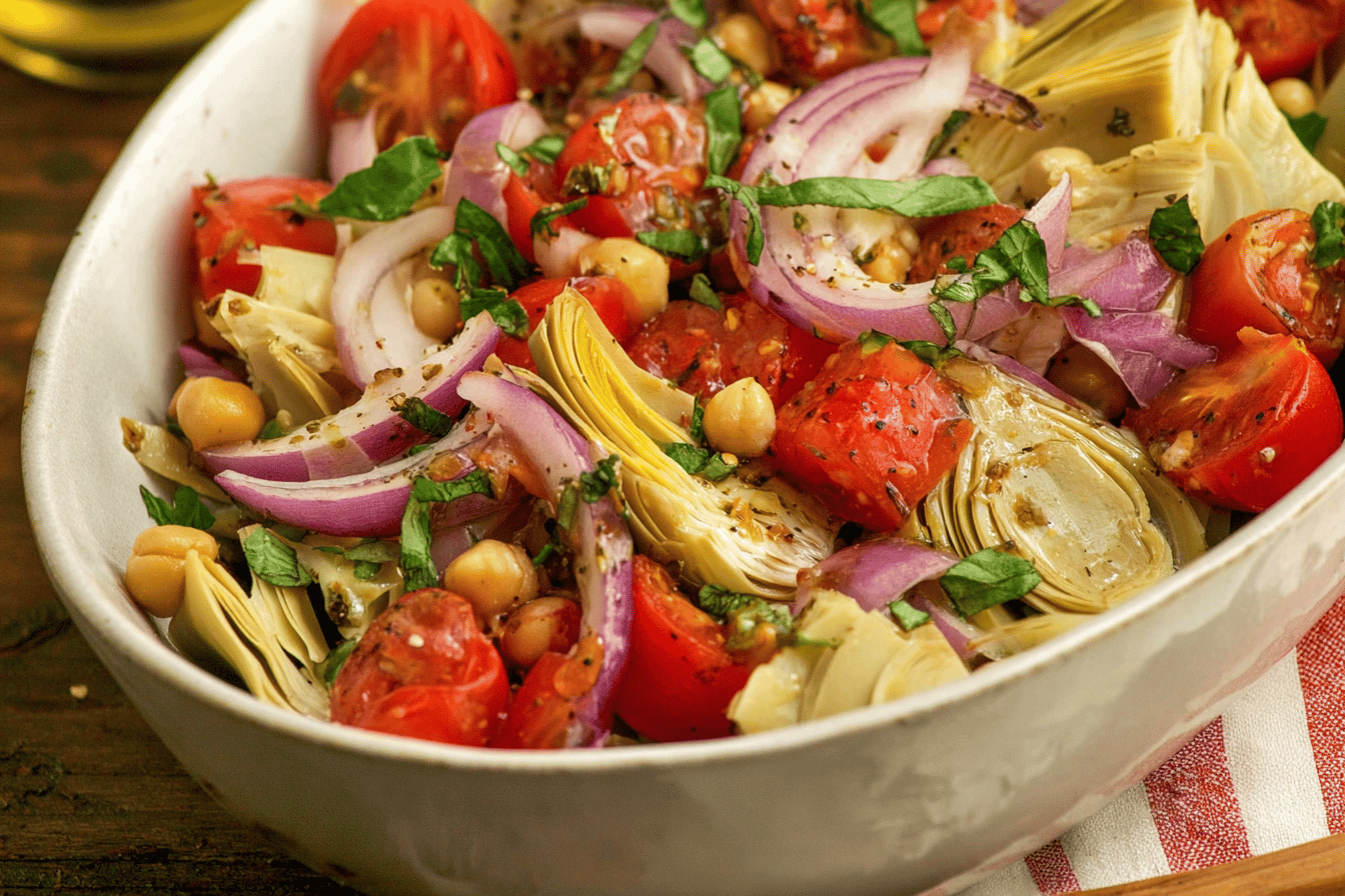Tuscan Artichoke Tomato Salad