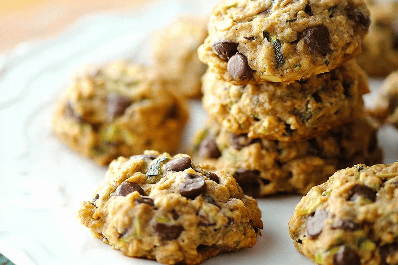 Zucchini Oatmeal Chocolate Chip Cookie Recipe