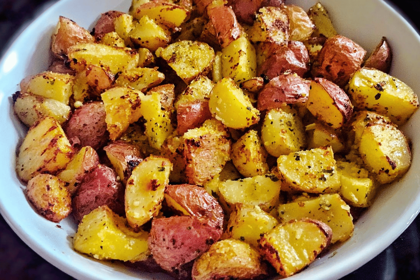 Crispy Garlic and Parmesan Potatoes