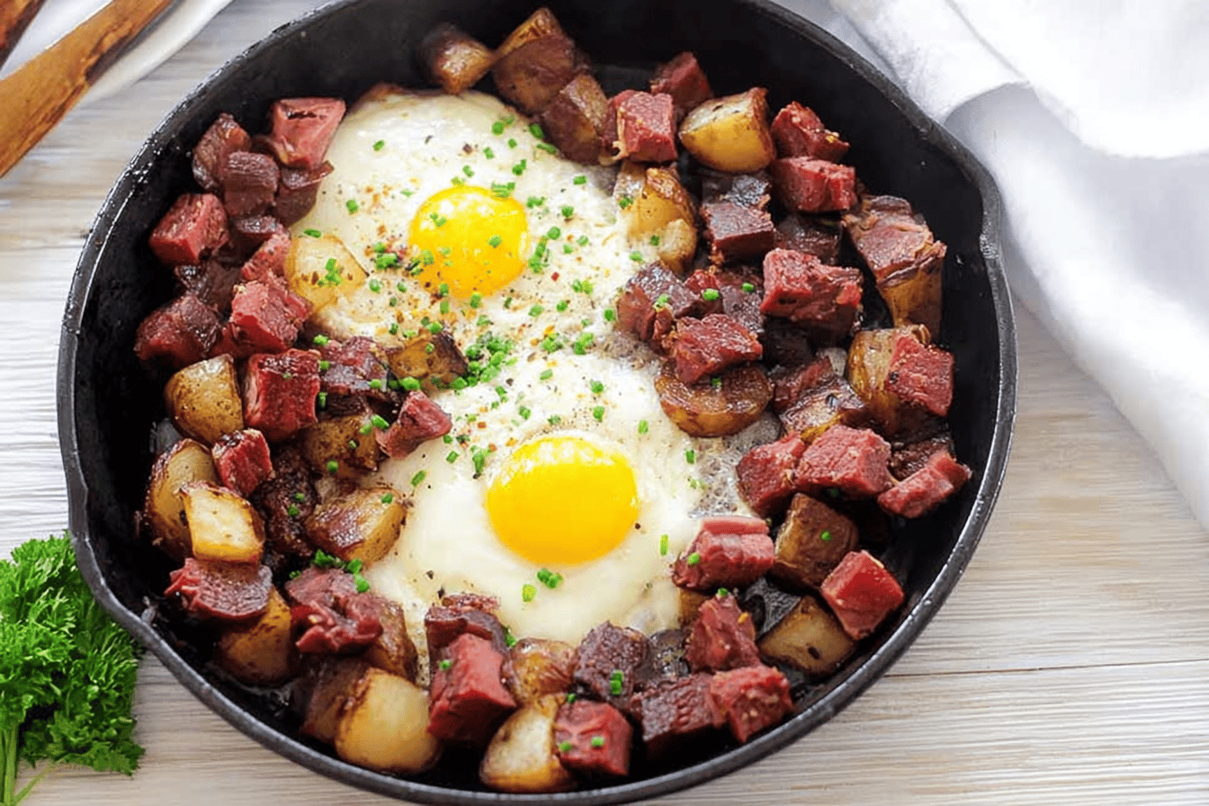 Grilled Corned Beef Hash