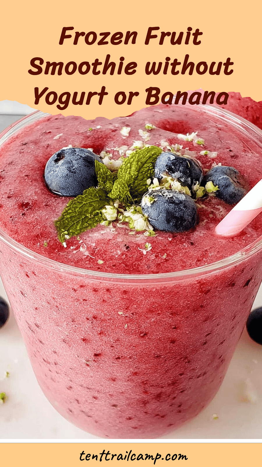 Frozen Fruit Smoothie without Yogurt or Banana