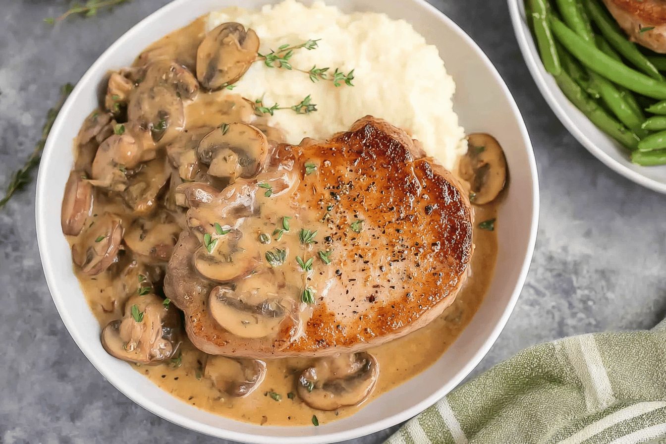 Creamy Mushroom Pork Chops Recipe for Dinner
