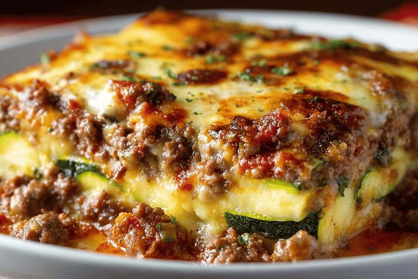 Ground Beef Zucchini Casserole