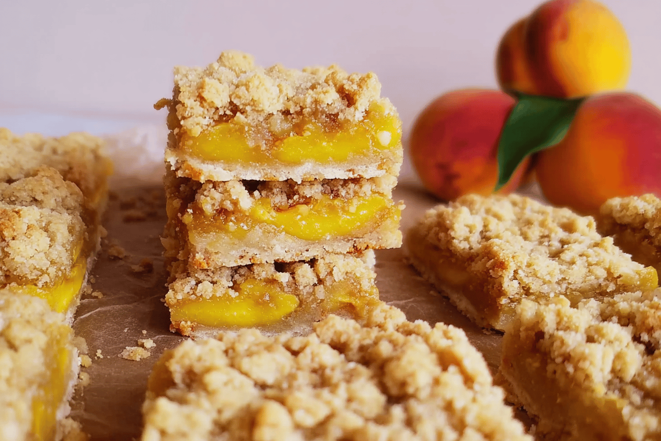 Peach Crumble Bars