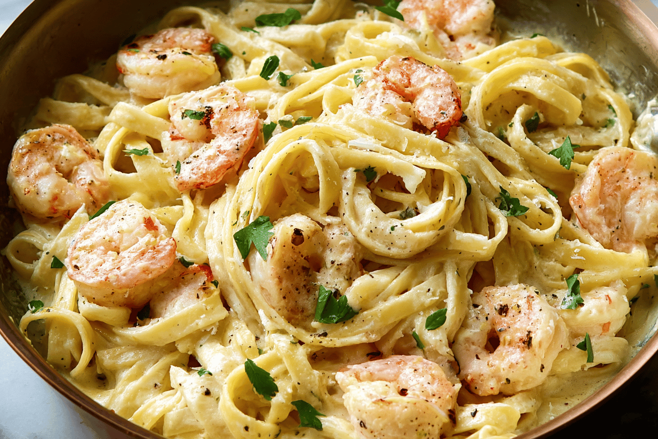 Shrimp Fettuccine Alfredo