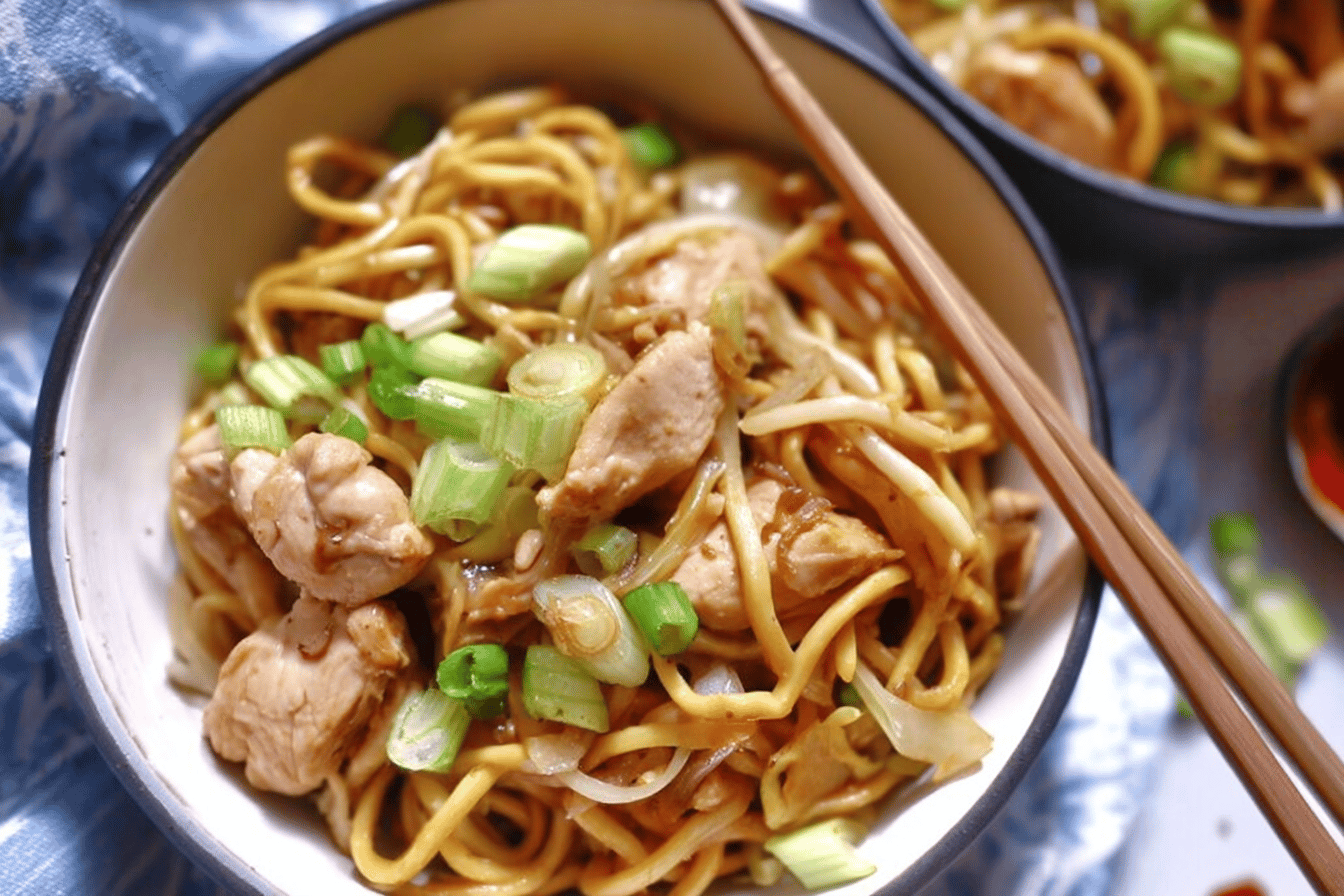 Slow cooker chicken chow mein