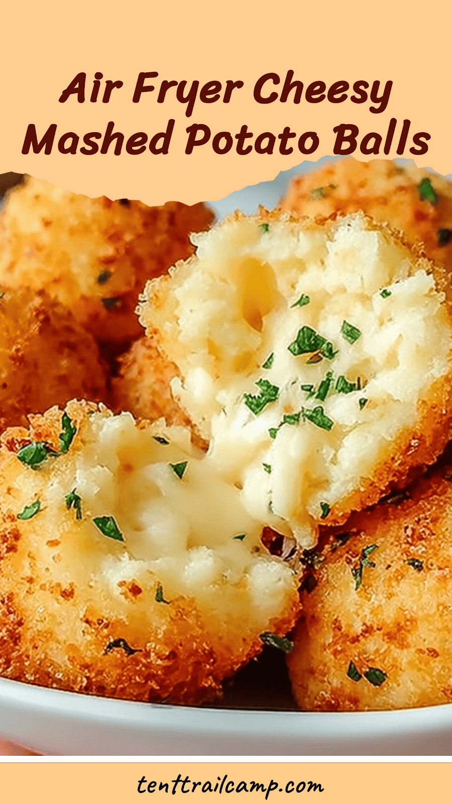 Air Fryer Cheesy Mashed Potato Balls