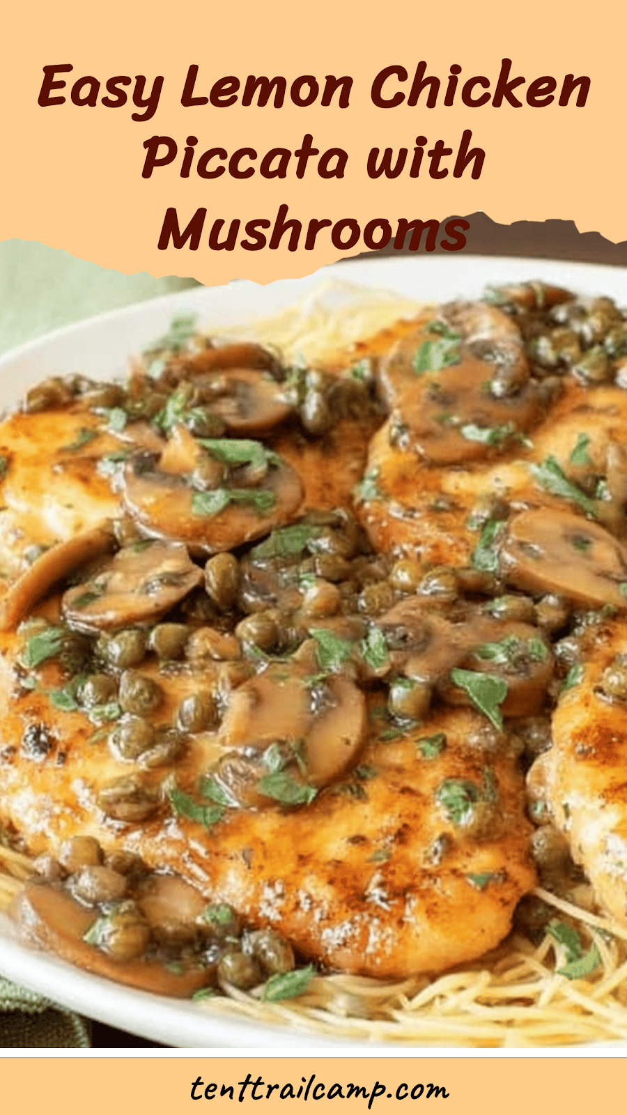 Easy Lemon Chicken Piccata with Mushrooms