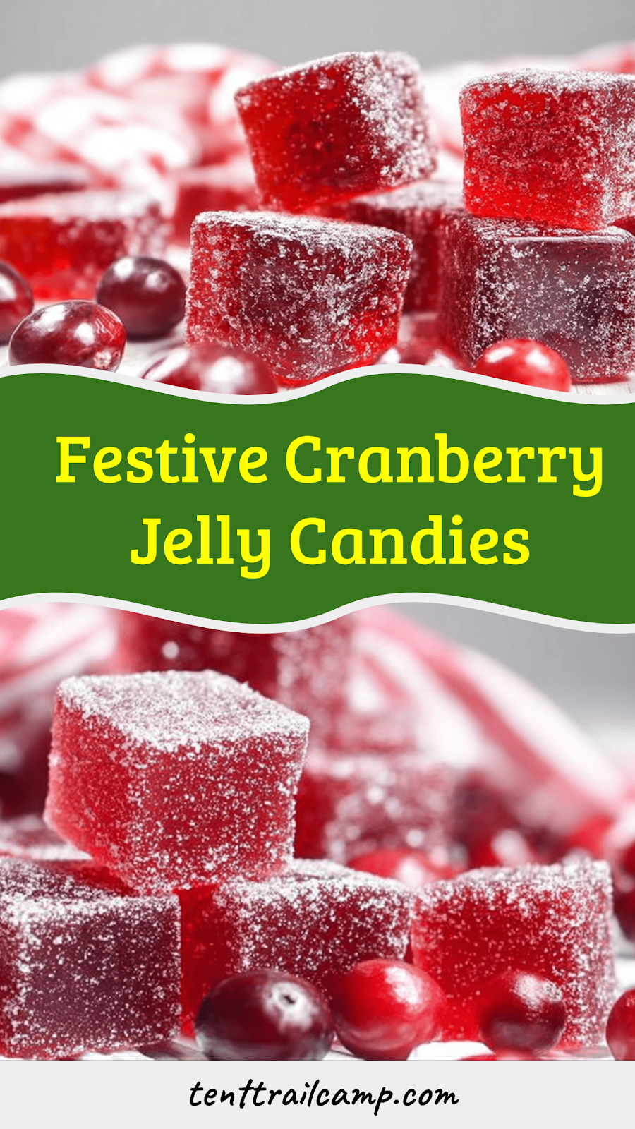 Festive Cranberry Jelly Candies