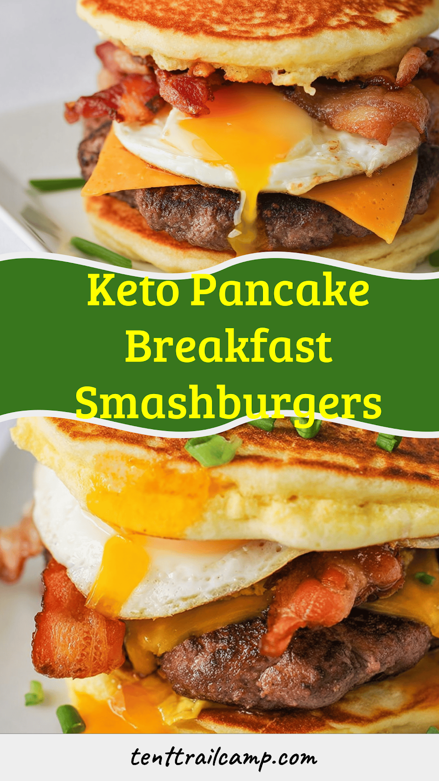 Keto Pancake Breakfast Smashburgers