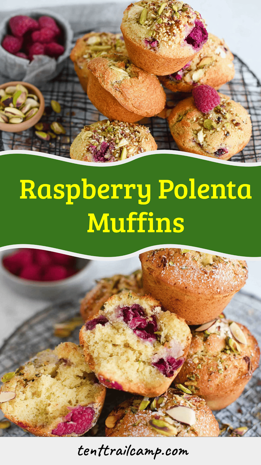 Raspberry Polenta Muffins