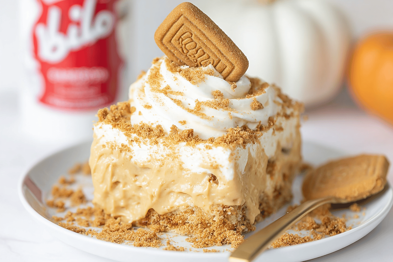 Biscoff Poke Cake