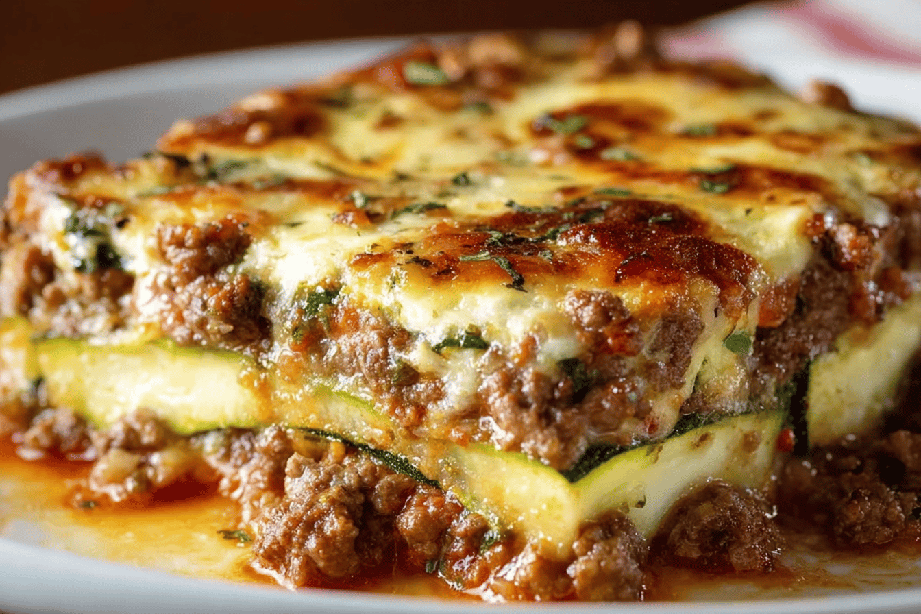 Ground Beef Zucchini Casserole