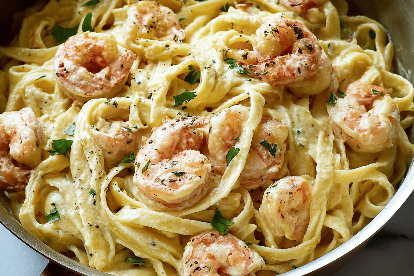 Shrimp Fettuccine Alfredo