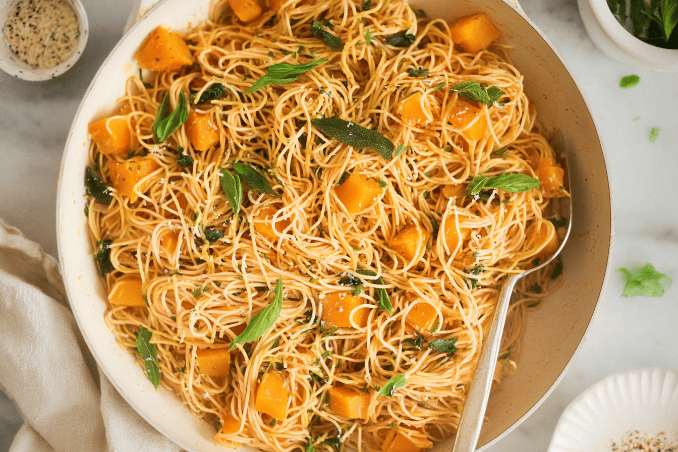 Butternut Squash Spaghetti Recipe | Easy Pasta Dish