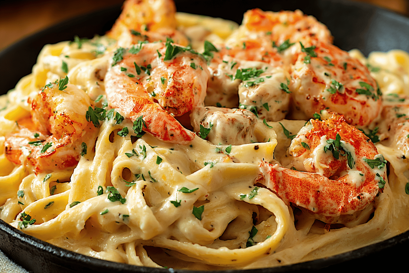 Cajun Seafood Alfredo Pasta Recipe