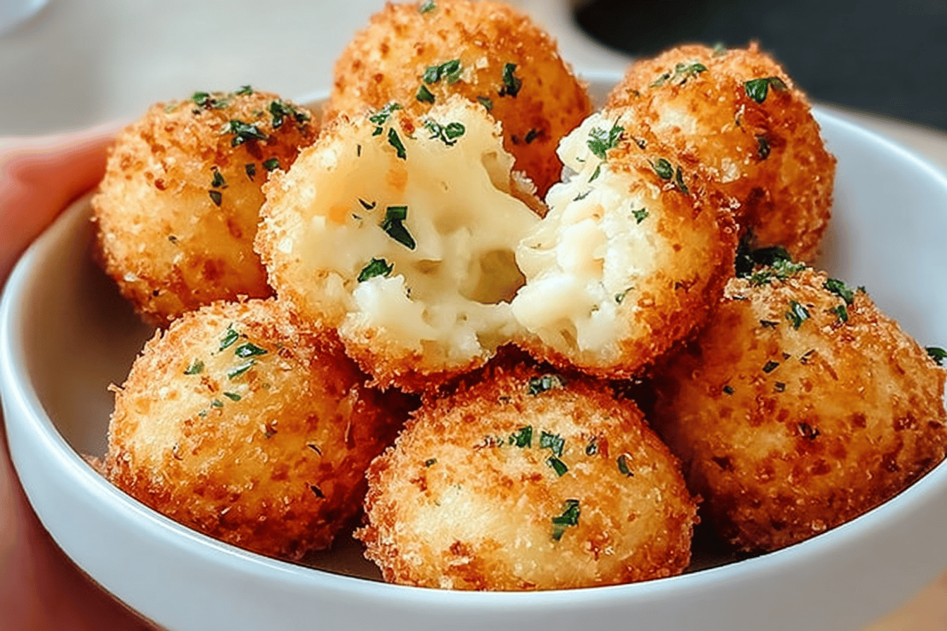 Air Fryer Cheesy Mashed Potato Balls