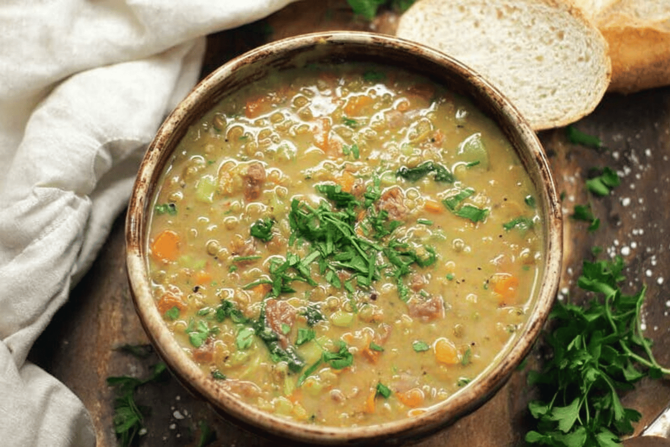 Green Curry Lentil Soup Recipe | Easy Vegan Dinner