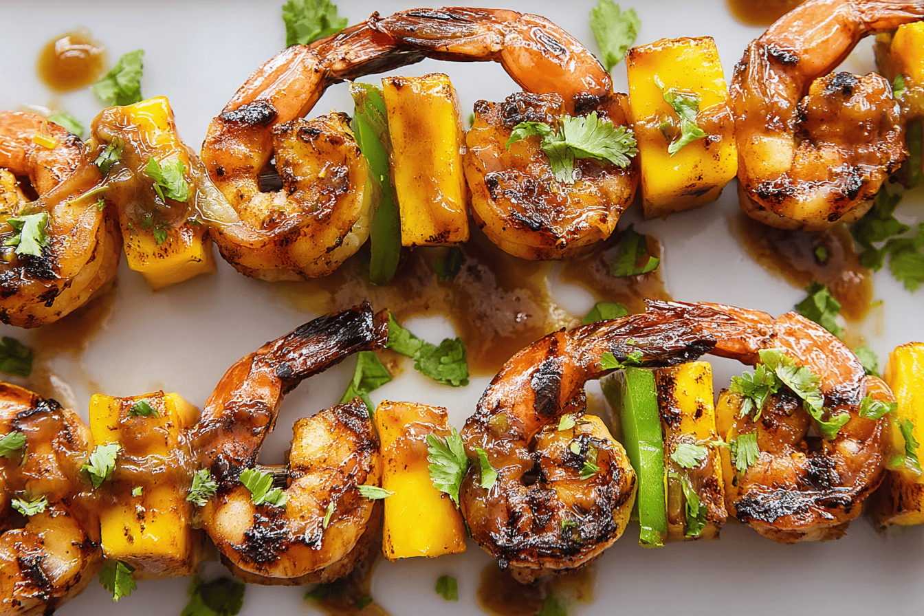 Grilled Shrimp and Mango Skewers Recipe