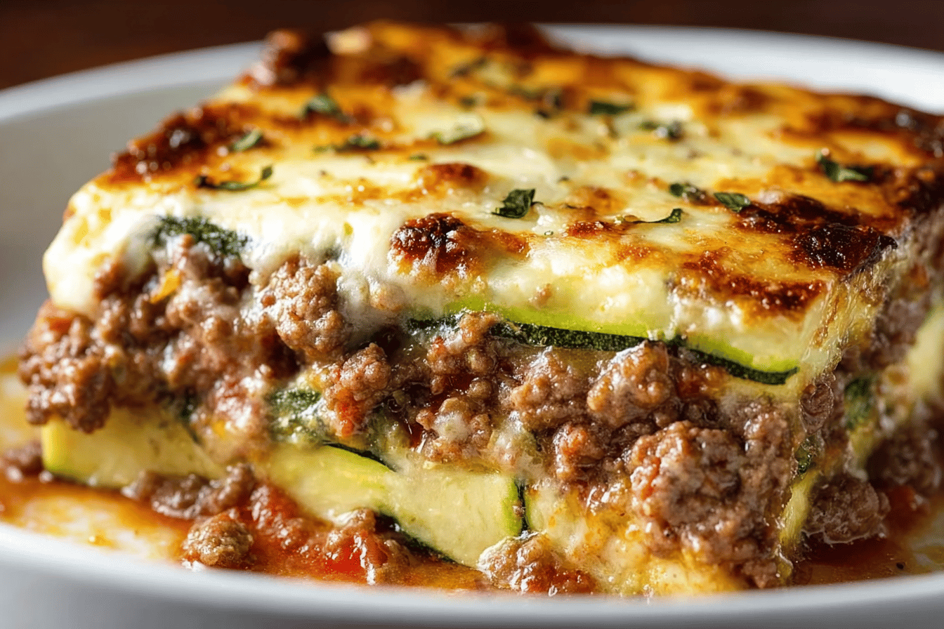 Ground Beef Zucchini Casserole Recipe | Easy Dinner Idea