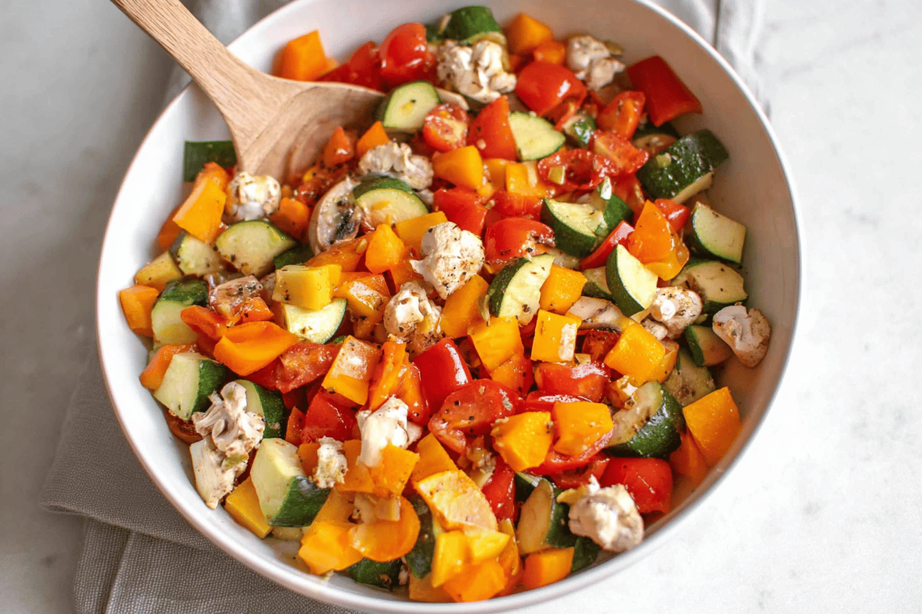 Marinated Vegetable Salad Recipe with Fresh Herbs