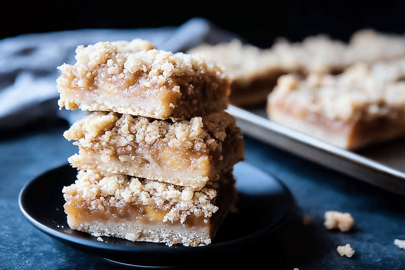 Peach Crumble Bars Easy Recipe for Dessert