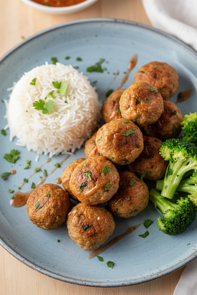 Air Fryer Chicken Meatballs