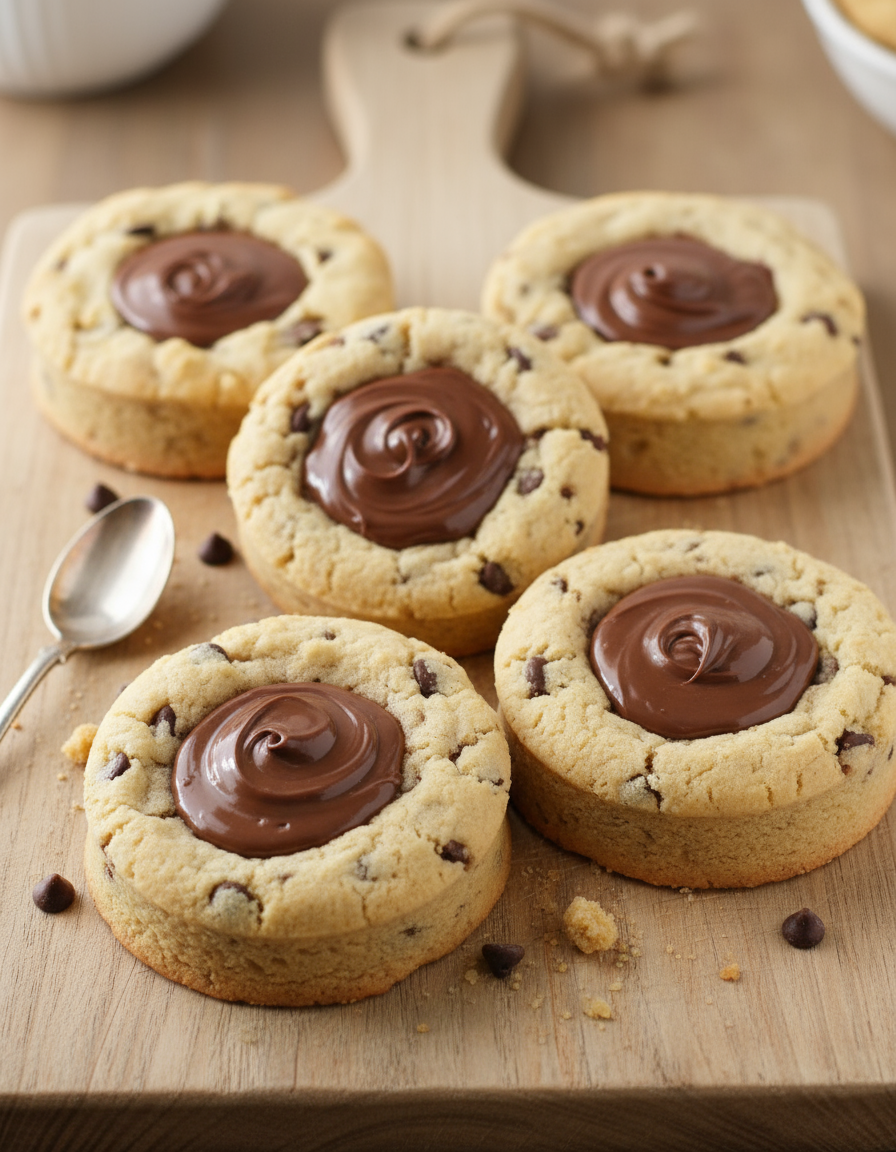 Nutella Deep Dish Cookies