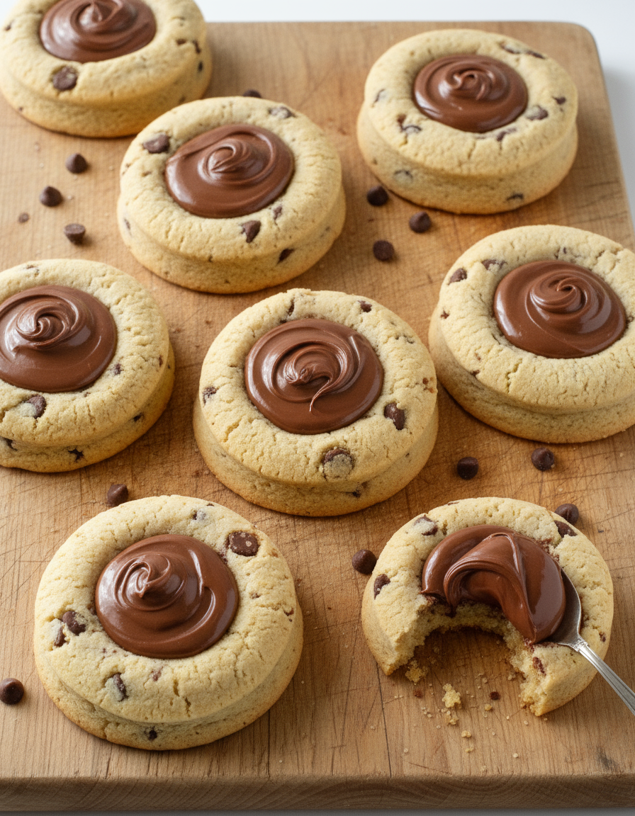 Nutella Deep Dish Cookie Recipe for Gooey Treats